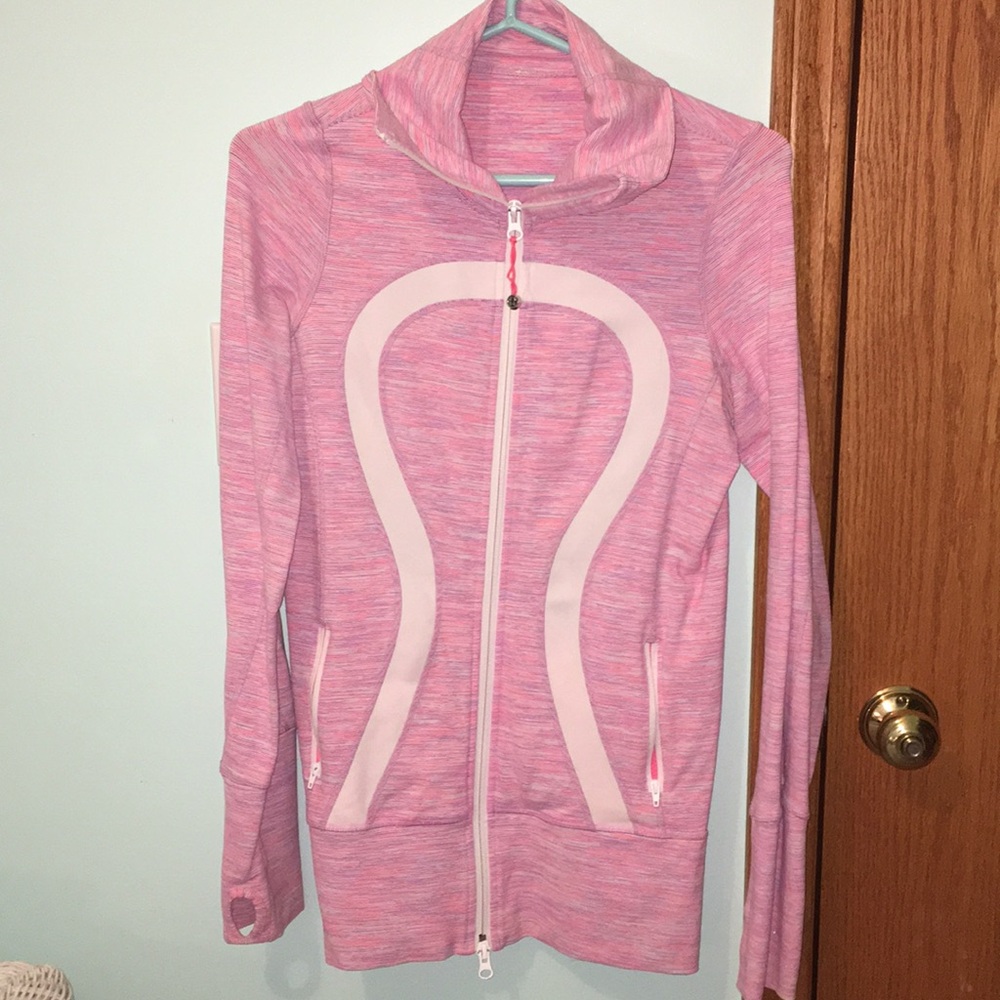 COPY - Pink and white lululemon jacket